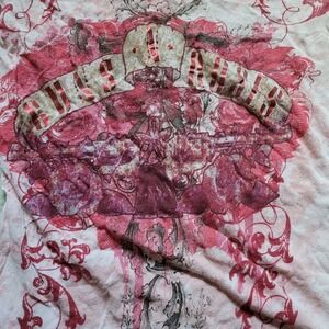 Vintage Guns N' Roses Y2K Graphic Tee - Pink Acid Wash - Size M - GNR Band Shirt